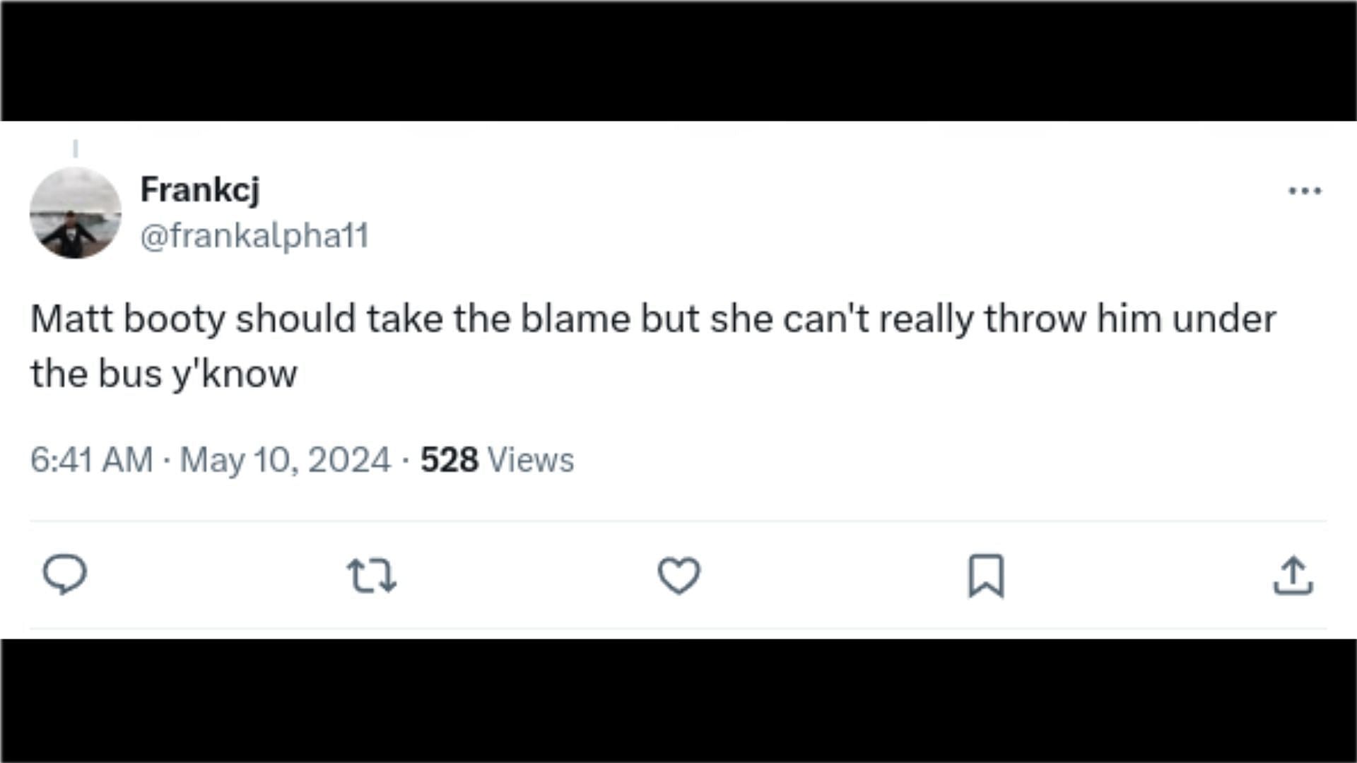 Fans call out Matt Booty. (Image via X)